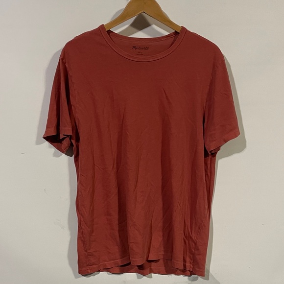 Madewell Men's Short Sleeve Tee in Rust - Picture 1 of 2